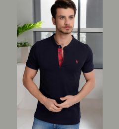 Снимка на T8560 DEWBERRY T-SHIRT-DARK NAVY BLUE
