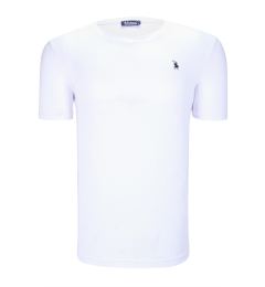 Снимка на T8568 DEWBERRY V-NECK MEN'S T-SHIRT-PLAIN WHITE