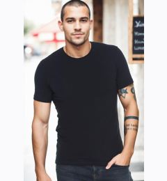 Снимка на T8569 DEWBERRY BICYCLE COLLAR MEN'S T-SHIRT-NAVY-2