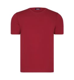 Снимка на T8569 DEWBERRY BIKE COLLAR MEN'S T-SHIRT-PLAIN BURGUNDY