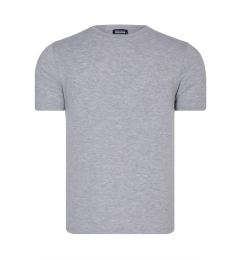 Снимка на T8569 DEWBERRY BIKE COLLAR MENS T-SHIRT-PLAIN GREY