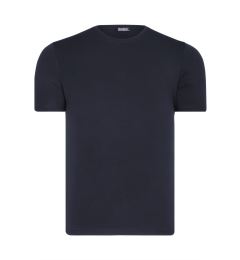 Снимка на T8569 DEWBERRY BIKE COLLAR MENS T-SHIRT-PLAIN NAVY BLUE