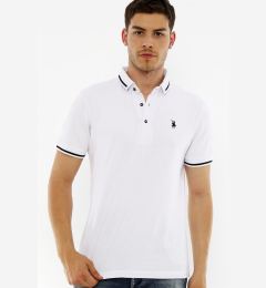 Снимка на T8586 DEWBERRY MEN'S POLO NECK T-SHIRT-WHITE