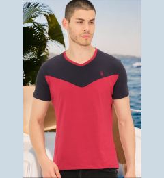 Снимка на T8591 DEWBERRY MENS T-SHIRT-PLAIN BURGUNDY
