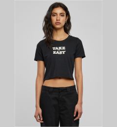 Снимка на Take It Daisy Cropped Tee black