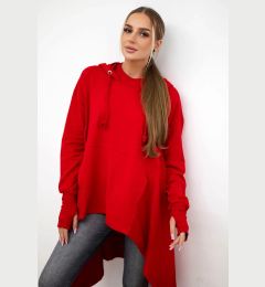 Снимка на The blouse flars red at the bottom