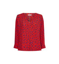 Снимка на Tommy Hilfiger Blouse - VISCOSE V-NK BLOUSE 3/4 SLV red