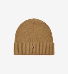Снимка на Tommy Hilfiger Cap - ESSENTIAL FLAG BEANIE brown