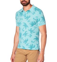 Снимка на Tommy Hilfiger Polo shirt - ALLOVER PALM GMD SLIM POLO blue
