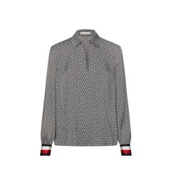 Снимка на Tommy Hilfiger Shirt - DEMI BLOUSE LS black and white
