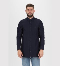 Снимка на Tommy Hilfiger Shirt - SLIM LINEN VISCOSE SHIRT dark blue