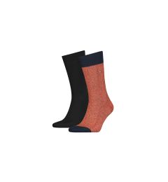 Снимка на Tommy Hilfiger Socks - TH MEN SOCK 2P MOULINE Black, Orange