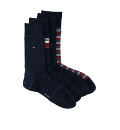 Снимка на Tommy Hilfiger Socks - TH MEN SOCK 4P TIN GIFTBOX STRIPE blue