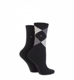 Снимка на Tommy Hilfiger Socks - TH WOMEN CHECK SOCK 2P dark grey