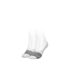 Снимка на Tommy Hilfiger Socks - TH WOMEN FOOTIE 2P REFINED BIAS white
