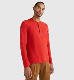 Снимка на Tommy Hilfiger T-shirt - CLASSIC HENLEY red