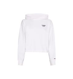 Снимка на Tommy Jeans Sweatshirt - TJW BXY CROP TAPING HOODIE white