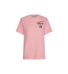 Снимка на Tommy Jeans T-Shirt - TJW RLXD MODERN SIGNATURE SS pink