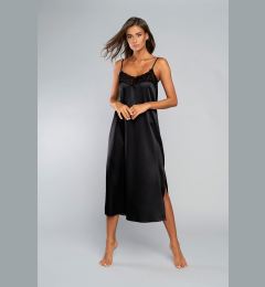 Снимка на Touch-sensitive shirt with narrow straps, long - black
