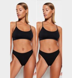 Снимка на Trendyol 2-Pack Black Micro Anti-Scratch Thong Panties