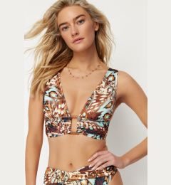 Снимка на Trendyol Animal Patterned Triangle Accessory Bikini Top