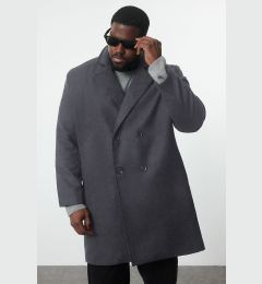 Снимка на Trendyol Anthracite Men's Regular Fit Winter Cashmere Plus Size