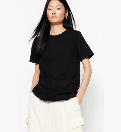 Снимка на Trendyol Black 100% Cotton Premium Basic Crew Neck Knitted T-Shirt