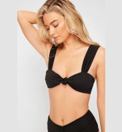 Снимка на Trendyol Black Bralette Knotted Bikini Top