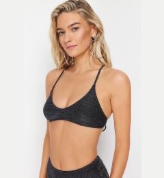Снимка на Trendyol Black Bralette Silvery Bikini Top