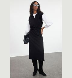 Снимка на Trendyol Black Long Knitwear Sweater Dress