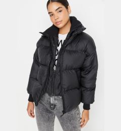 Снимка на Trendyol Black Oversized Collar Detailed Puffy Coat