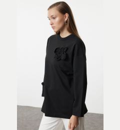 Снимка на Trendyol Black Rose Detailed Knitted Tunic