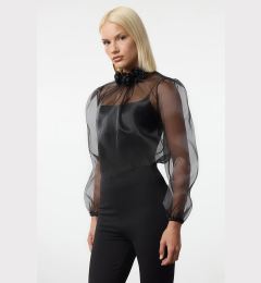 Снимка на Trendyol Black Rose Detailed Organza Blouse