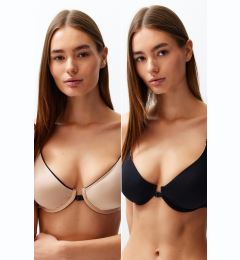 Снимка на Trendyol Black-Skin Polyamide Double-Sided Wearable Rope Strap Covered Knitted Bra