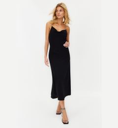 Снимка на Trendyol Black Stone Accessory Detailed Knitted Elegant Evening Dress