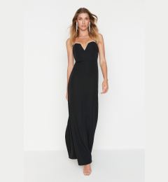 Снимка на Trendyol Black Stone Detailed Evening Dress