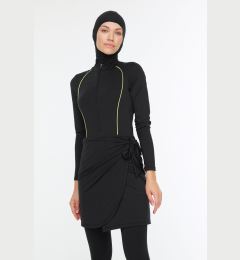 Снимка на Trendyol Black Stripe Detailed Surf 4-Piece Swimsuit Suit