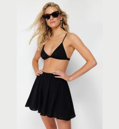 Снимка на Trendyol Black Woven 100% Cotton Beach Shorts & Bermuda