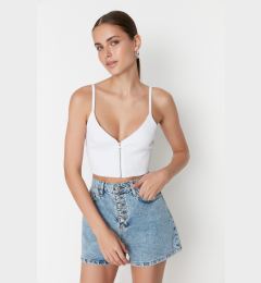 Снимка на Trendyol Blue Front Buttoned Denim Shorts