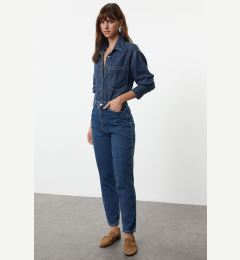 Снимка на Trendyol Blue High Waist Mom Jeans