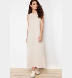 Снимка на Trendyol Camel Sleeveless Knitted Lining Underwear Dress