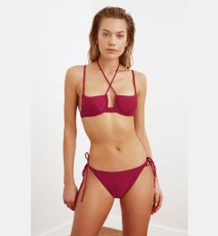 Снимка на Trendyol Claret Red Bikini Bottoms With Tie Detailed