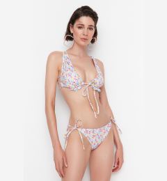 Снимка на Trendyol Crispy Floral Pattern Bikini Bottoms With Tie Detailed