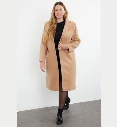 Снимка на Trendyol Curve Beige Regular Fit Thick Cashmere Coat