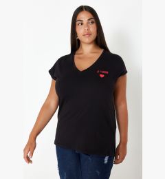 Снимка на Trendyol Curve Black 100% Cotton T-shirt
