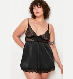 Снимка на Trendyol Curve Black Lace Detailed Babydoll