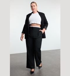 Снимка на Trendyol Curve Black Plus Size Woven Trousers