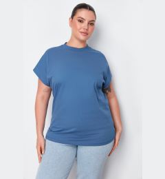 Снимка на Trendyol Curve Indigo Boyfriend Knitted T-shirt