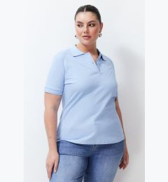 Снимка на Trendyol Curve Light Blue Polo Neck T-shirt