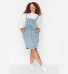 Снимка на Trendyol Curve Plus Size Dress - Blue - Jile